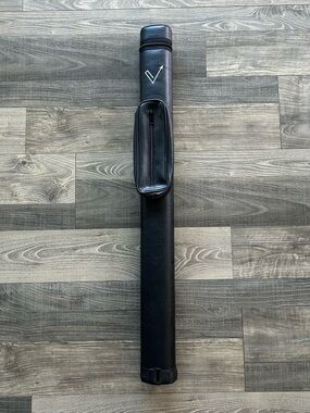 Vector Faux Leather Single Stick Pool Billiards Hard Case Adjustable Strap